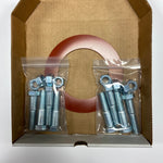Flange Kit  4" Ring 150# 1/8" Thick (SBR) Red Rubber Gasket & Bolt Pack