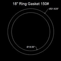 18" Ring Flange Gasket - 150 Lbs. - 1/16" Thick Klingersil® C-4401
