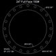 24" Full Face Flange Gasket (w/20 Bolt Holes) - 150 Lbs. - 1/16" Thick Durlon 7950