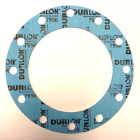 10" Full Face Flange Gasket (w/12 Bolt Holes) - 150 Lbs. - 1/16" Thick Durlon 7950