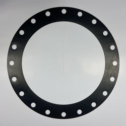 24" Full Face Flange Gasket (w/20 Bolt Holes) - 150 Lbs. - 1/8" Thick Neoprene