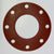 3-1/2" Full Face Flange Gasket (w/8 Bolt Holes) - 150 Lbs. - 1/8" Thick (SBR) Red Rubber