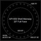 API 650 Shell Manway Gasket 20" Full Face - 1/8" Thick Garlock 3760U