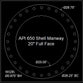 API 650 Shell Manway Gasket 20" Full Face - 1/8" Thick Garlock Blue-Gard 3000