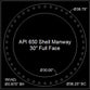 API 650 Shell Manway Gasket 30" Full Face - 1/8" Thick Garlock Blue-Gard 3000