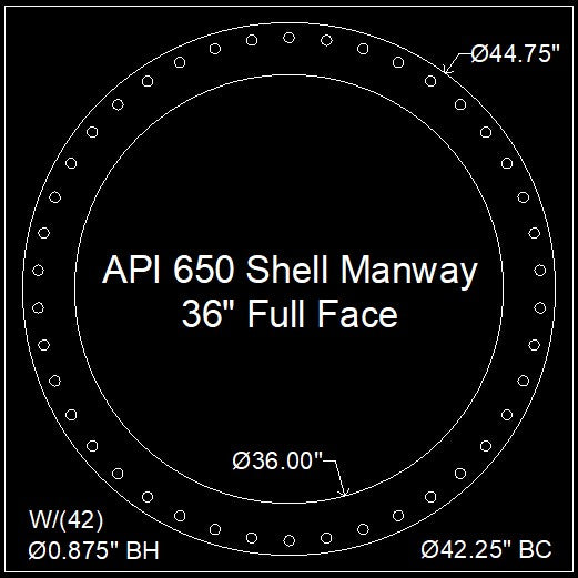 API 650 Shell Manway Gasket 36