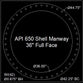 API 650 Shell Manway Gasket 36" Full Face - 1/8" Thick Garlock Blue-Gard 3000