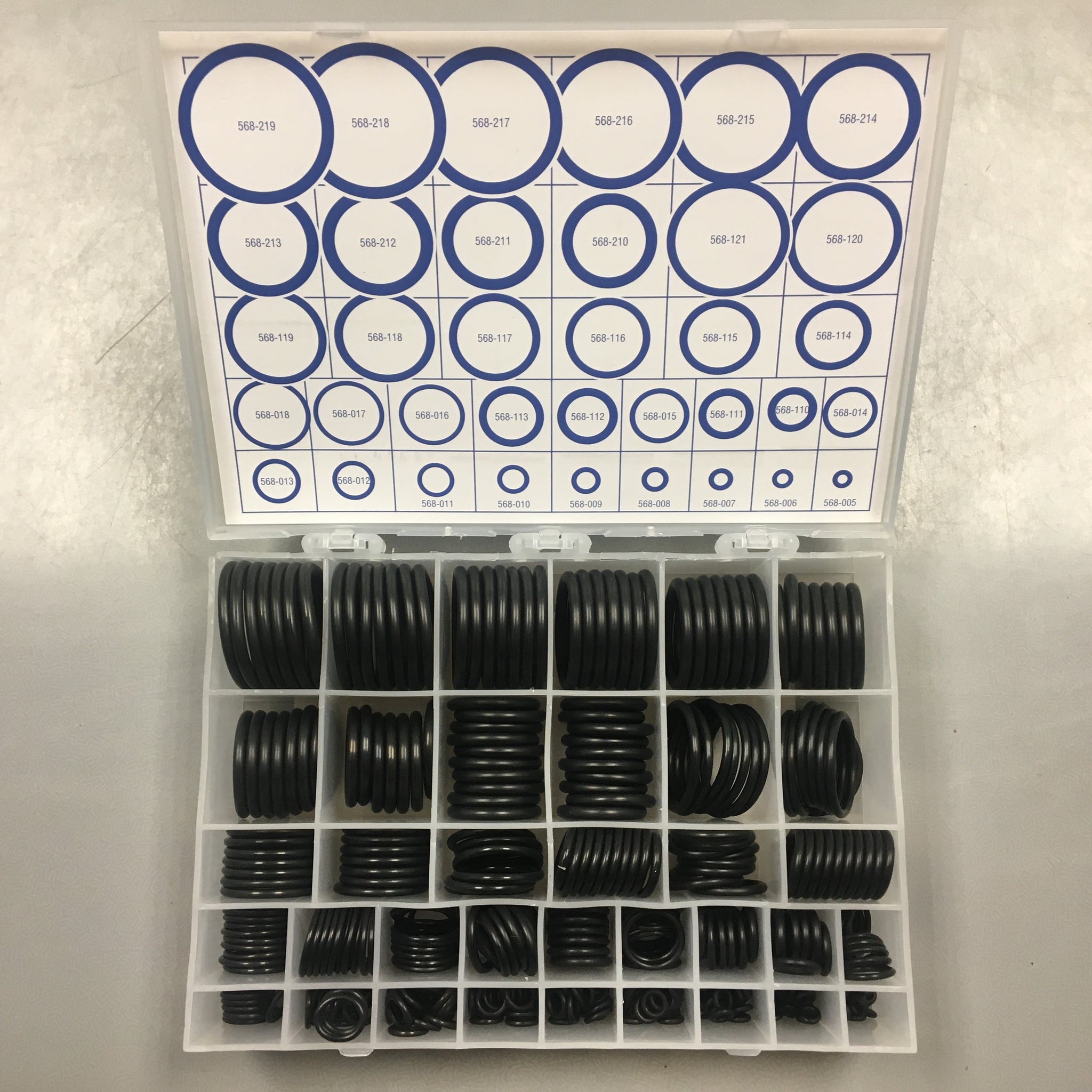 O-Ring Assortment, Buna N - Nitrile 70 Durometer O-Ring Kit