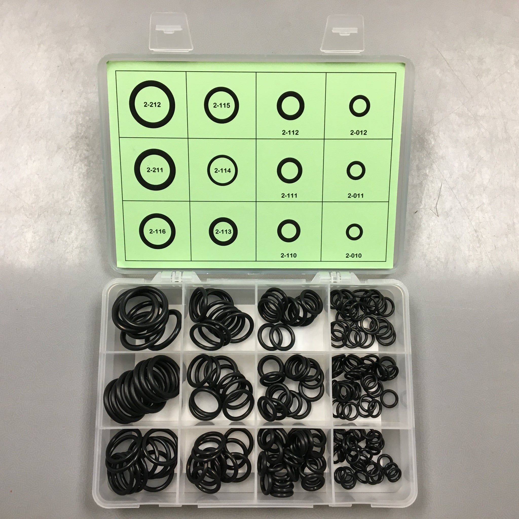 O-Ring Assortment Pack - 397 Piece Metric O-Ring Assortment